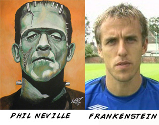 Phil Neville Frankenstein